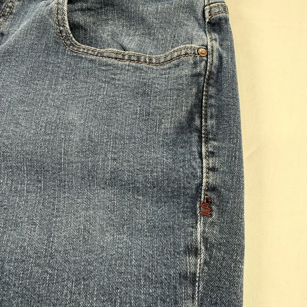 Warp + Weft ORD Chicago Straight‎ Jeans Mens 33x30 Undertow Stretch Denim Blue